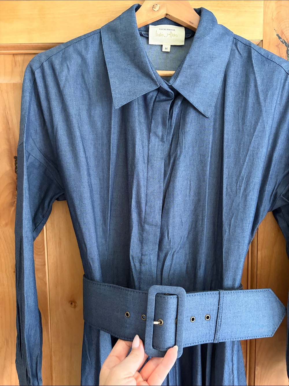 Tuckernuck Indigo Denim Shirt Dress - Picture 3 of 4